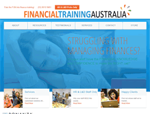Tablet Screenshot of financialtrainingaustralia.com